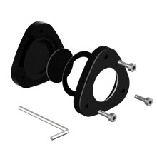 Acrylic Magnetic Holder Case for Protective Cover Car Bike Motorcycle Tracker Locator for Air Tag Black