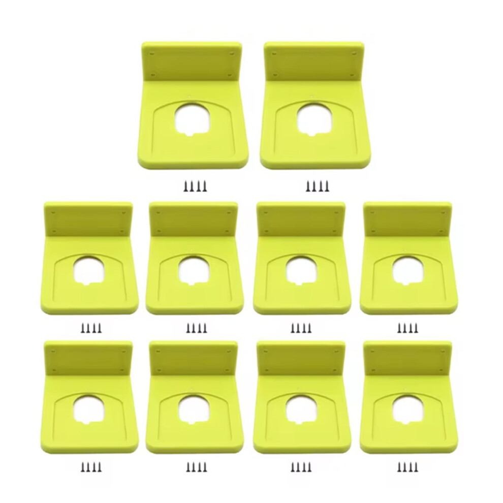 10Packs Battery Holder For 18V Battery, Wall Mount Holder With Screws For Battery P102 P103 P104 P105 P107 4854138001783