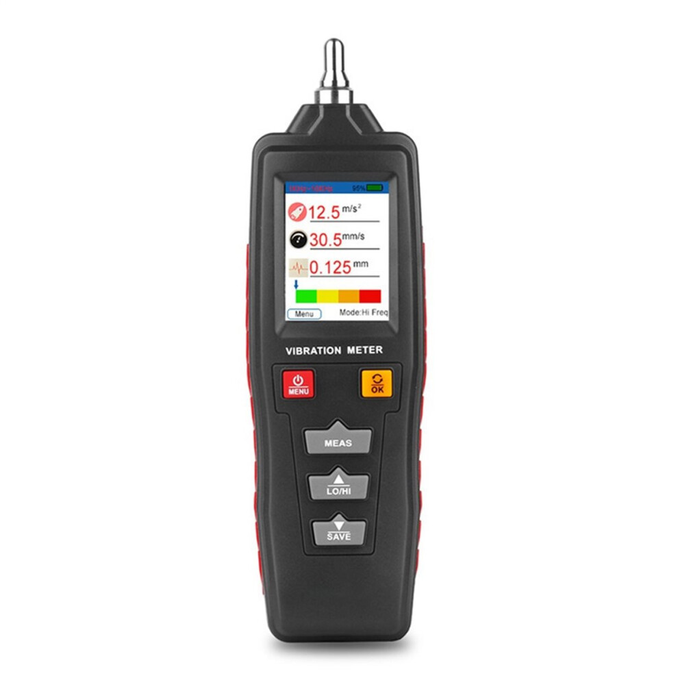 Vibration Analyzer Digital Vibration Meter Handheld Vibration Monitor Color Display Mechanical Equipment Test Probe 4854138088098