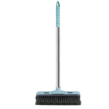 Floor Scrub Brush with Long Adjustable Handle 2 in 1 Scrape Brush Floor Scrub Brush with Long Adjustable Handle