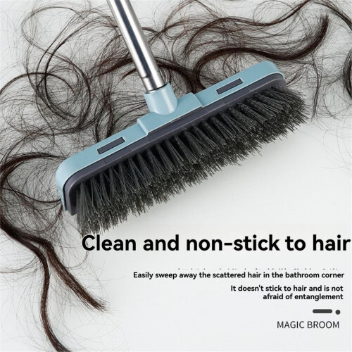Floor Scrub Brush with Long Adjustable Handle 2 in 1 Scrape Brush Floor Scrub Brush with Long Adjustable Handle 2