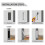 Pocket Door Handles and Edge Pull Matte , Handles Hardware ,Recessed Finger Flush Pulls 3pcs Silver 3