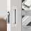 Pocket Door Handles and Edge Pull Matte , Handles Hardware ,Recessed Finger Flush Pulls 3pcs Silver 5