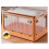 Foldable Storage Box with Wheels Large Capacity Transparent Stackable Waterproof for Closet Use and Home Organization E 3