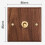 Retro Walnut Wall Toggle Switch Panel 1-4Gang 2Way Solid Wood Double Universal Electrical Power Outlet C 3