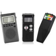 3 Pcs Equipment Include 1 Pcs Voice Recorder 1 Pcs LED Emf Magnetic Field Detector, Paranormal Research Tools