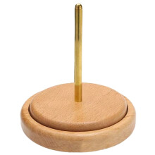 Wooden Yarn Holder Knitting Tools Beginner Crochet Accessories Stand Sewing Thread Spool Wool Ball Winder Stand Tool B
