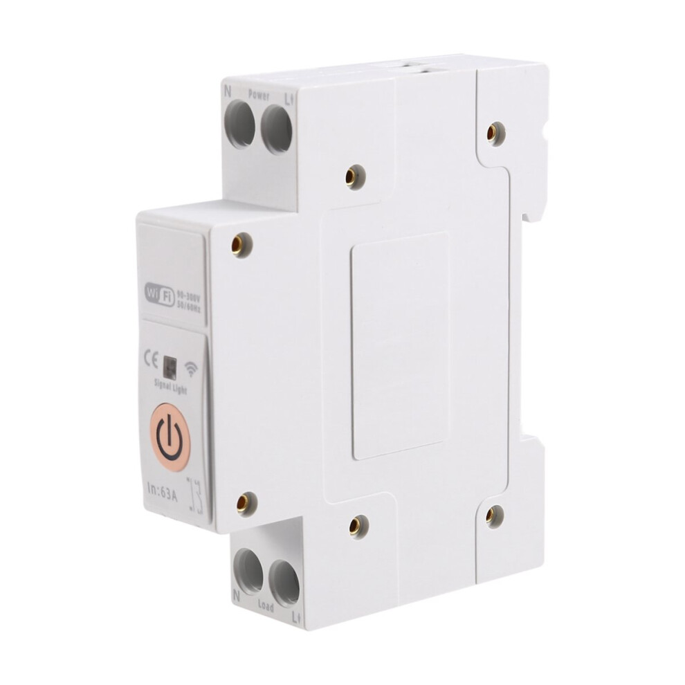 Tuya Wifi Smart Switch Energy Meter 63A 1P+N Mcb Circuit Breaker Timer Relay 4854138004937