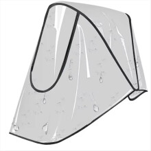 Universal Stroller Rain Cover Baby Car Weather Wind Transparent Breathable Trolley Umbrella Raincoat A