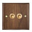 Retro Walnut Wall Toggle Switch Panel 1-4Gang 2Way Solid Wood Double Universal Electrical Power Outlet A 1