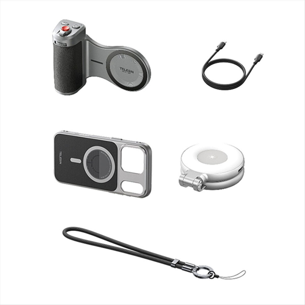 Bluetooth Selfie Grip For 17 Pro Vlog Handle With Fill Camera Adapter For Enhanced Photography Light 4854138007129