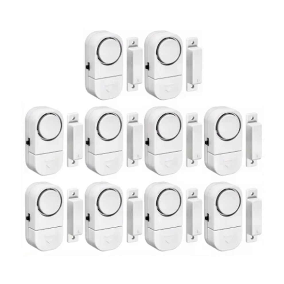 90Db Wireless Security Alarm Door Window Sensor Independent Magnetic Opening Enhanced Home Safety 10Pcs 4853553146901