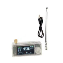 Mini SI4732 Radio Full Band LSB USB AM FM Radio HF SW MW VHF Portable Pocket Radio Transparent Case