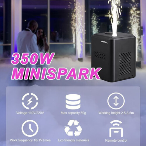 Mini Cold Spark Machine Portable Effects for Weddings Events Cutoff EU Plug 2