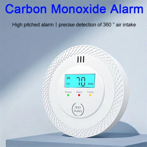 Carbon Monoxide Detector LCD Digital Display Security Protection Gas Detector 1 Pcs 1