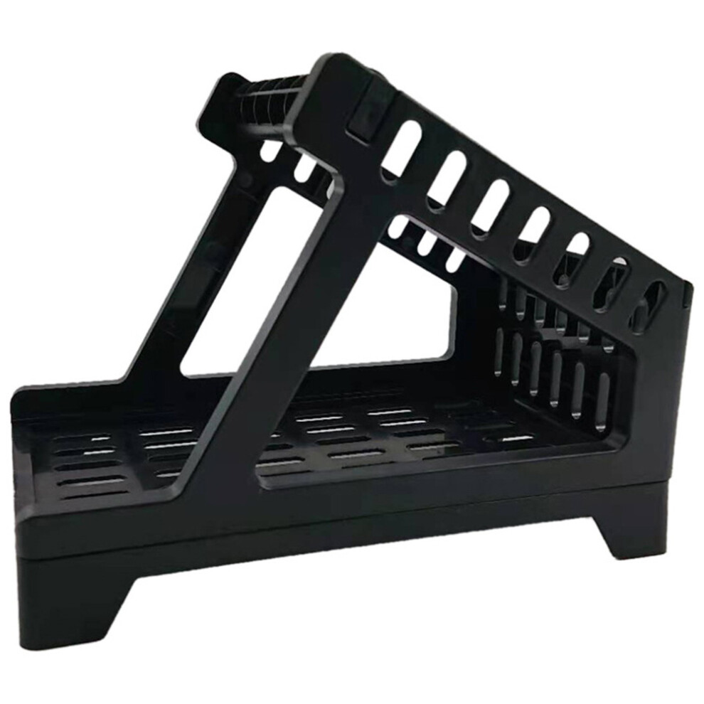 Label Holder For Roll And Fanfold Thermal Shipping Labels, Work With Desktop Label Printer, Black 4851834911118