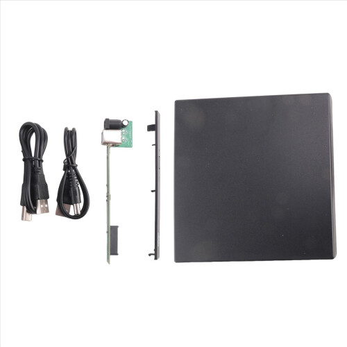 12.7mm DVD Enclosure USB 2.0 DVD/CD-ROM Case for Laptop Desktop PC 2