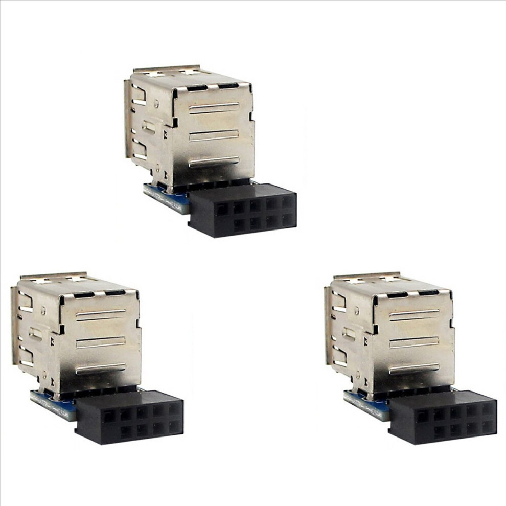 1Pcs 9-Pin Motherboard To Dual Usb 2.0 Connector 4851834935435