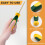 10Pcs Rubber File Handle Rectangular Hole Ergonomic Handles 7