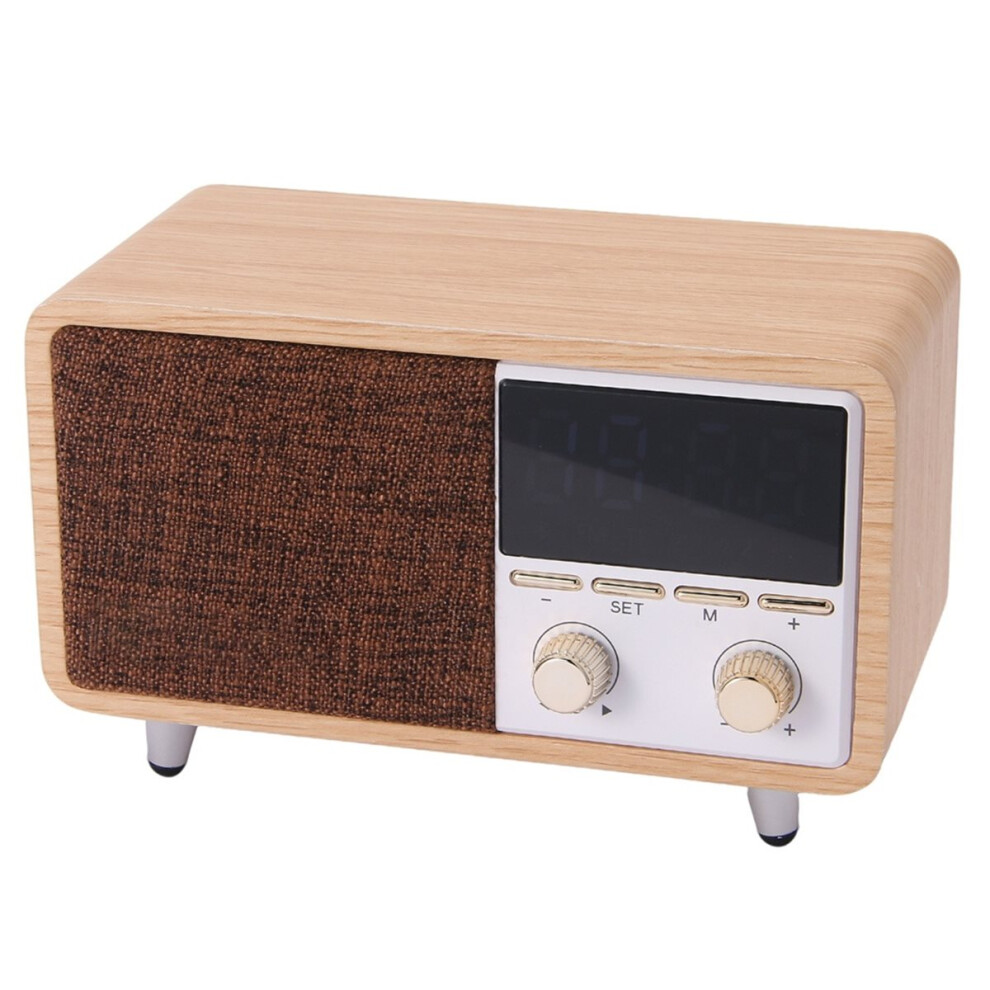 Multifunction Retro Bluetooth Speaker Fm Radio, Subwoofer,Alarm Clock 4851834946790