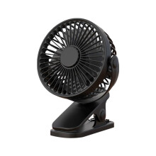 Summer Clip-on Fan Portable Automatic Oscillating Head Fan Black