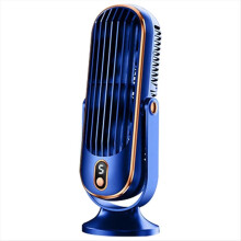 720 Flippable Bladeless Tower Fan, Oscillating Silent Fan blue