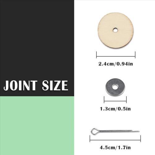 10 Sets Doll Joint Connectors Cotter Pin, 24mm 1