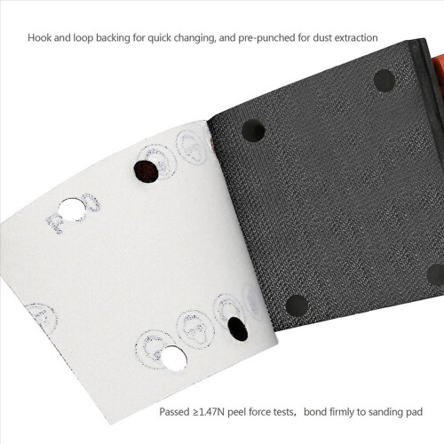 30Pcs Square Sandpaper Sanding Paper Sheet 95X185mm Sander Hook Loop 2