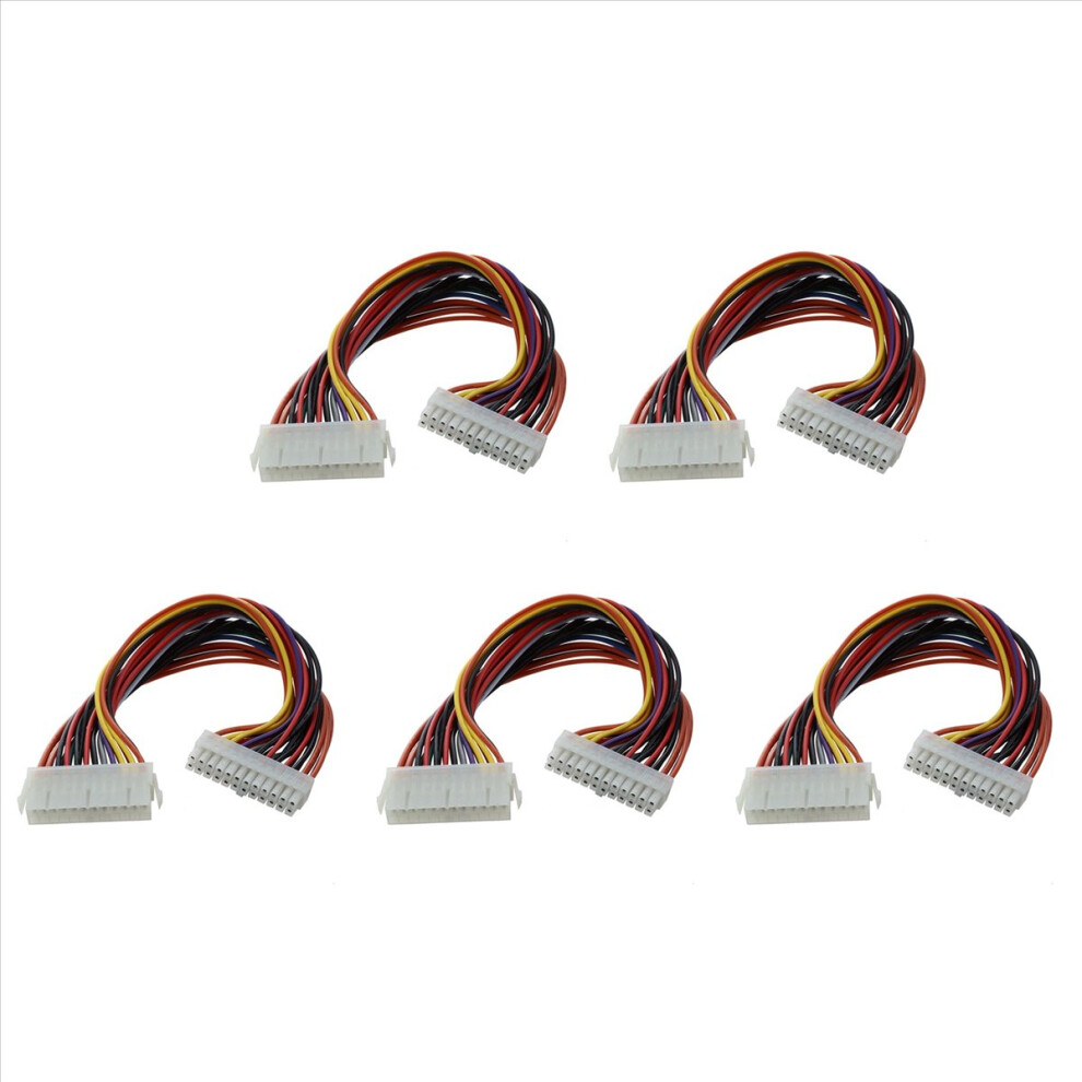 29.5Cm Computer Psu Atx 24 Pin Male To Female Extension Power Cable 4851834935862
