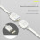 5V 3-Pin Extension Cable for Computer 1 Point 2 Hub Splitter, White 4