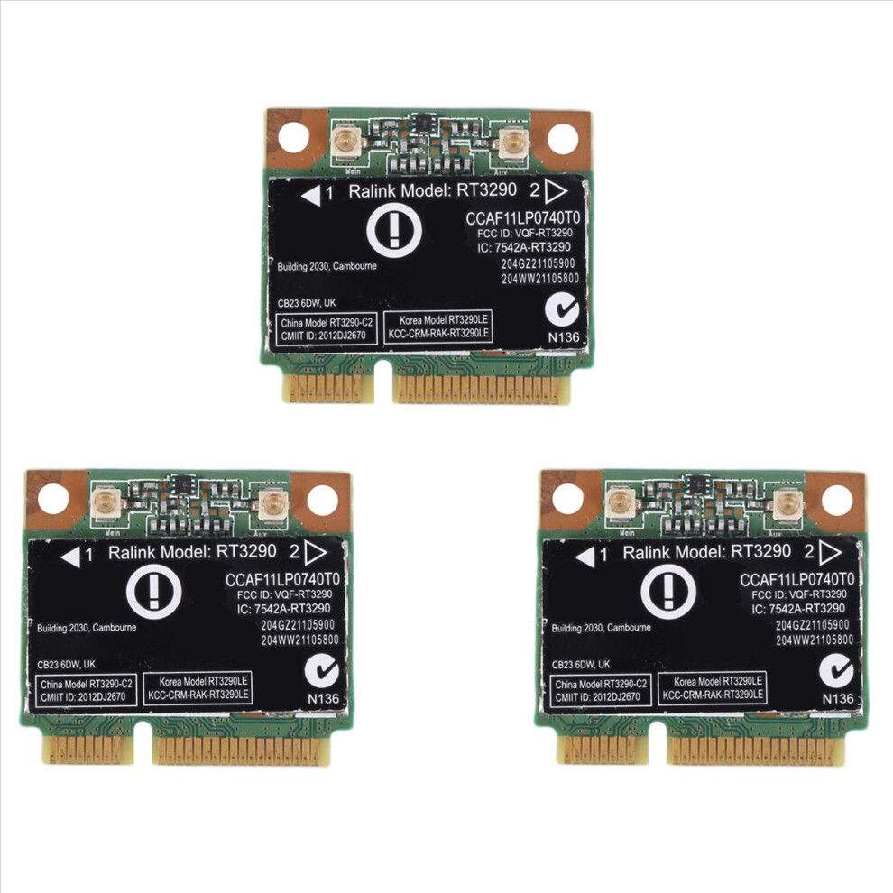 150Mbps 2.4Ghz Rt3290 Wireless Wifi + Bluetooth Bt 3.0 Pci-E Card 4851834938931