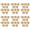 1.2 Inch Brushed Gold Cabinet Knobs Knurled Kitchen Cabinet Knobs 1