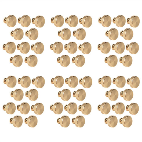 1.2 Inch Brushed Gold Cabinet Knobs Knurled Kitchen Cabinet Knobs