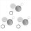 Button Maker Keychains Supplies,58mm/2.25 inch Pin Making Kit 1