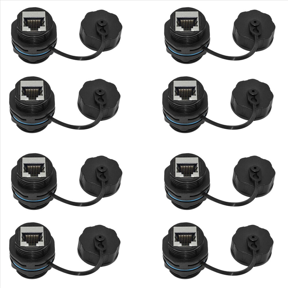2Pcs Rj45 Panel Mount Coupler For Cat6/Cat5e/Cat5 4851834935459