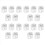 30pcs Acrylic Embroidery Floss Drop,Clear - Thread Bobbins 1