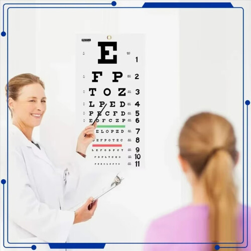 Eye Chart, Eye Chart No Fading for School Home Acuity Measuring 2