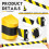 16.4 Ft Magnetic Retractable Wall Barrier Retractable Safety Belt 3