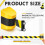 16.4 Ft Magnetic Retractable Wall Barrier Retractable Safety Belt 4