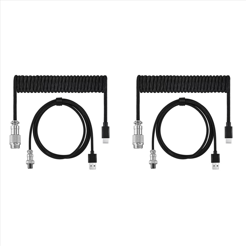Usb Keyboard Cable Coiled Keyboard Usb Type C Cable Black 4851834937200