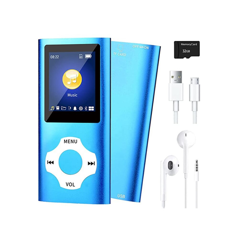Mp3 Music Player With Tooth 5.0,Portable Hifi Music Player(Blue) Blue 4851834939990