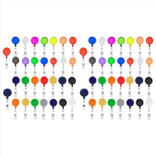 Badge Reels, 30Pcs Colorful Badge Clips Holders for ID Card Key Card