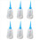 250ml Clear White Blue Plastic Liquid Glue Applicator Bottle 1