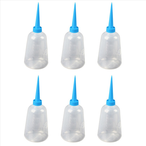 250ml Clear White Blue Plastic Liquid Glue Applicator Bottle
