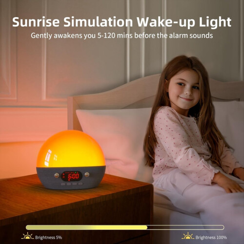 Sunrise Alarm Clock Bluetooth Speaker for Bedroom 2