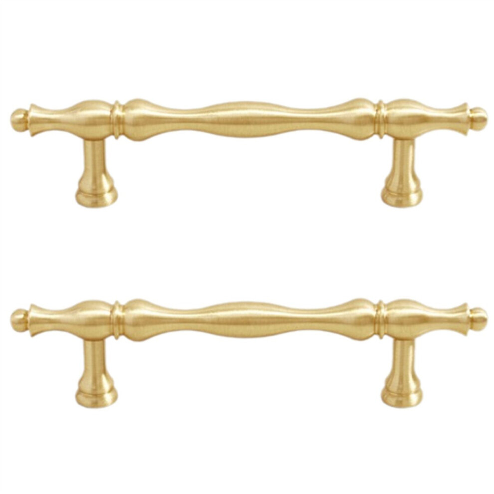 French Light Luxury Brass Drawer Handles Gold Handles,96 Hole Spacing 4851834959189