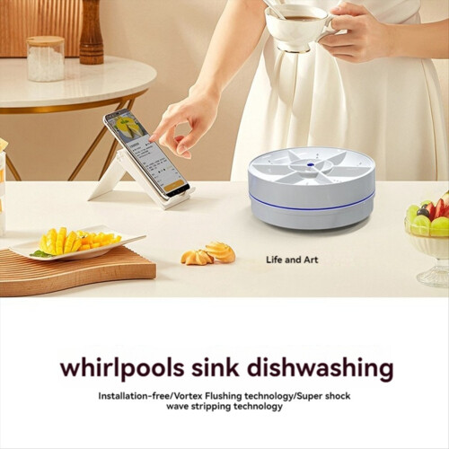 Vegetable Washing Machine Household Sink Dishwasher Device C 2