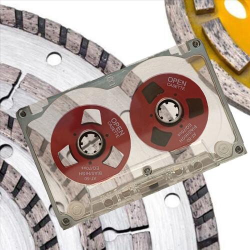 55 Minute Blank Tape Disk Double-Sided Metal Small Open Disk, C 1