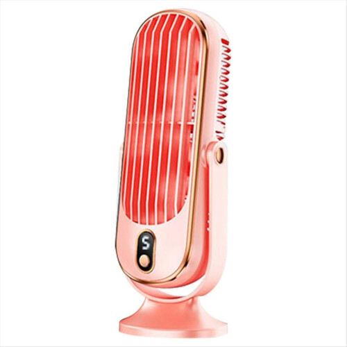 720 Flippable Bladeless Tower Fan, Oscillating Silent Fan pink