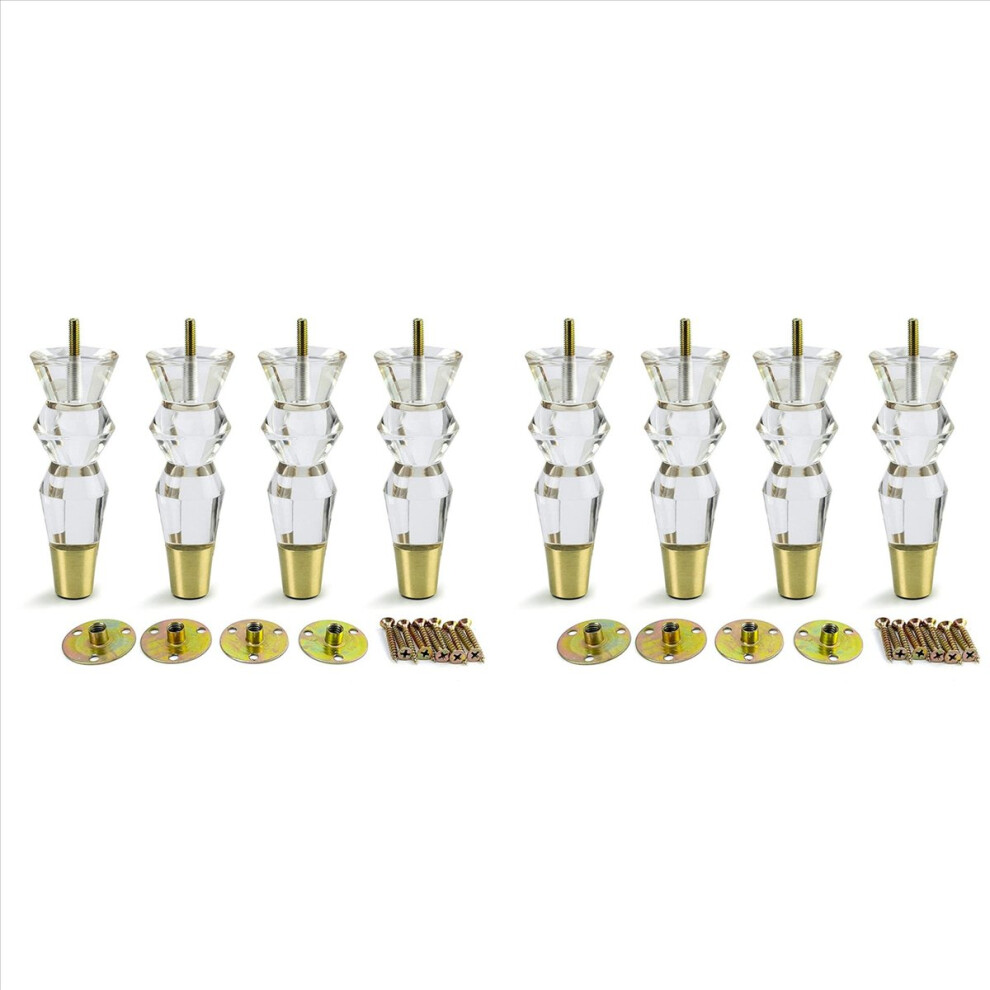 Furniture Legs Replacement Sofa Feet Cabinet Modern Clear Decor 4851834959547